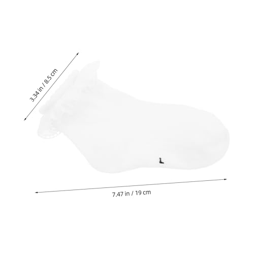 Didiseaon 6 Pairs Girls Ruffle Ankle Socks: Summer Breathable Princess Frilly Ankle Socks For 6-8 Year Old Kids Daily Wear And Stage Performance2
