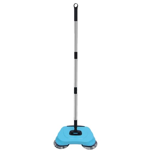 Barredora De Empuje Manual - Barredoras Aspiradoras De Piso Manual | Escoba Aspiradora No Eléctrica | Herramientas De Limpieza De Pisos, Barredoras Manuales, Barredora Con Mango Ajustable Para Limpiar
