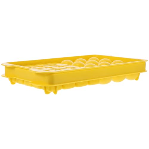 Molde reutilizable para cubitos de hielo 32 cavidades amarillo miniatura 1