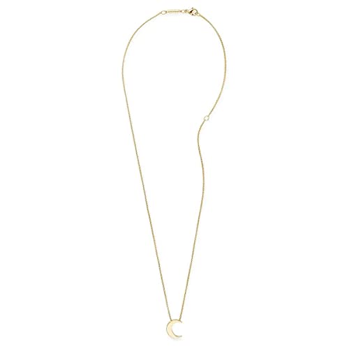 Alex And Ani Path Of Symbols Adjustable Necklace For Women, Moon Pendant, 14K Gold Plated Sterling Silver, 15 To 18 In #TOP1