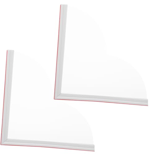 HOLIDYOYO 2Pcs Transparent Acrylic Bathtub Corner Splash Guards Water Barrier for Washbasins and Showers Durable Design for Mess Bathrooms