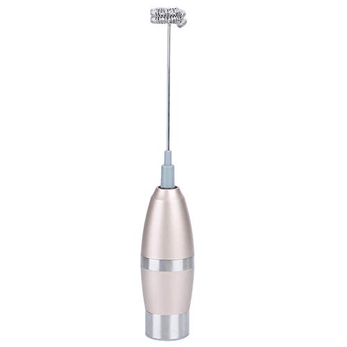 Food-Grade Foam Maker Rose Gold Handheld Low Decibel Milk Mixer, Whisk Coffee Mixer Milk Frother, for Home Kitchen Whipped Cream Coffees, Smoothies