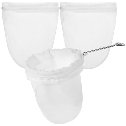 HOLIDYOYO 1ensemble Set De Filtrants Maille Fine Réutilisables Avec Cadre Acier Pour Café Lait Et Jus Et Anneau