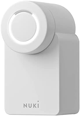 Nuki Smart Lock 3.0 for Euro Profile Cylinder, Smart Door Lock for Keyless Access With No Screwing or Drilling Required, Retrofittable Electronic Door Lock, White