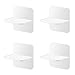 3m Adhesive Furniture Anchors No Drill, Anti Tip Furniture Wall Anchors for Baby Proofing, Secure Bookshelf Dresser Shelf Cabinet to Wall for Child Safety - Removable, No Screwï¼ˆ4 Packs)