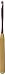 Susan Bates 5-1/2-Inch Bamboo Handle Silvalume Head Crochet Hook, 5.5mm, Red