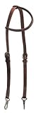 Showman Oiled Leather Single Ear Headstall w/Stainless Steel Snaps