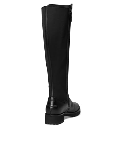 Cole Haan Cole Haan Women's Lyndon Waterproof Equestrian Tall Boots, Black Leather Wp, 9-B US