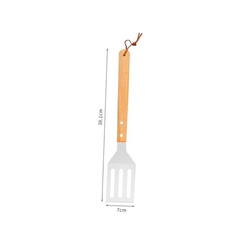 Set de utensilios de parrilla POPETPOP con mango de madera miniatura 2