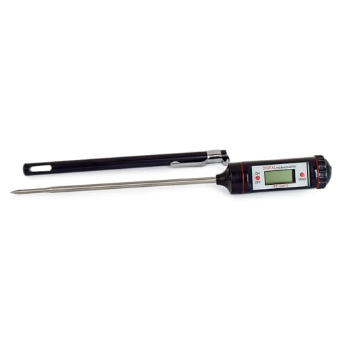 TERMOMETRO DIGITAL TIPO ESPETO RETO COM CAPA PROTETORA E MEMORIA CULINARIO E INDUSTRIAL INCOTERM
