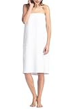 Fishers Finery Women's EcoFabric Terry Cloth Resort Spa Wrap (One Size, White)