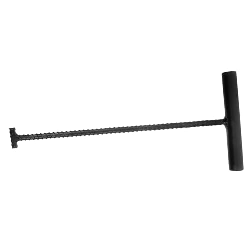 MUCKLILY Metal Manhole Cover Hook T-Shape Hook Well Cover Hook Heavy Duty Manhole Hook