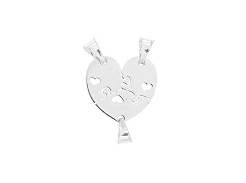 Ciondolo cuore divisibile in tre parti Argento 925...
