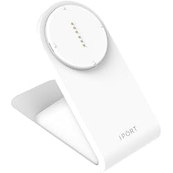 IPORT 72353 CONNECT PRO BaseStation White - Fast Tabletop Contactless Charging Station | Magnetic Docking, 27W Power, LED Status, Compatible with all CONNECT PRO Cases