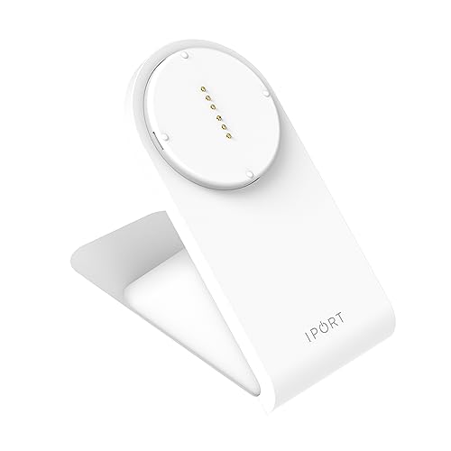 IPORT 72353 CONNECT PRO BaseStation White - Fast Tabletop Contactless Charging Station | Magnetic Docking, 27W Power, LED Status, Compatible with all CONNECT PRO Cases