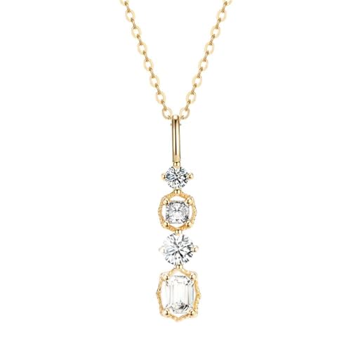 Collier pendentif cristal géométrique fini les bijoux lourds et irritants