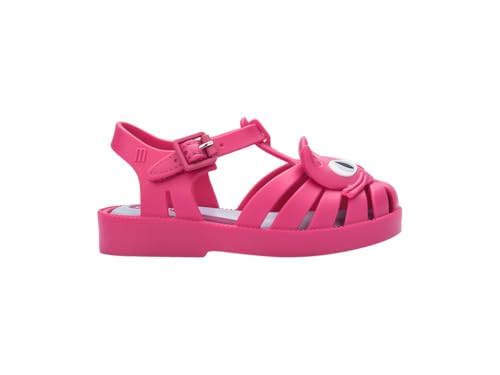 Image of mini melissa Possession Jelly Fisherman Sandal for Toddler and Kids | Iconic Fisherman Jelly Sandal for Toddlers & Girls, Adjustable Buckle, Waterproof, Bubblegum Scent, Play & Dress Shoes
