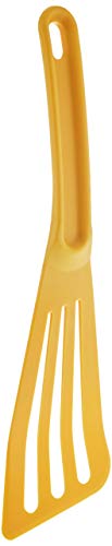 Image of Mercer Culinary Hell's Tools Hi-Heat Slotted Spatula, 12 Inch x 3.5 Inch, Yellow