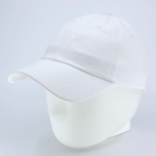 Image of Classic Washed Cotton Baseball Cap - Vintage Adjustable Dad Hat, Curved Bill for Men Women, Outdoor Everyday Wear