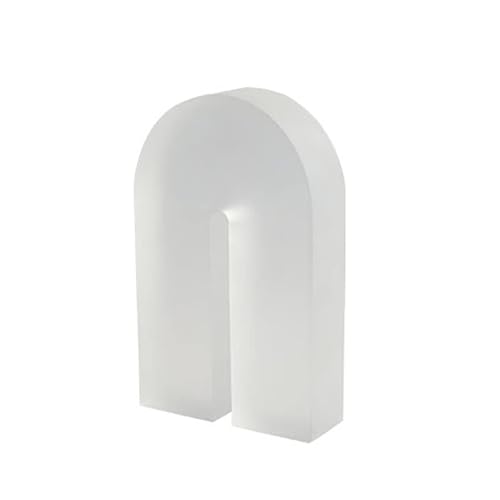 GRFIT Figura Decorativa Moderno Minimalista geométrico arqueado de Cristal Mesa de Cristal decoración Sala de Estar Interior Interior Decoraciones caseras Escultura
