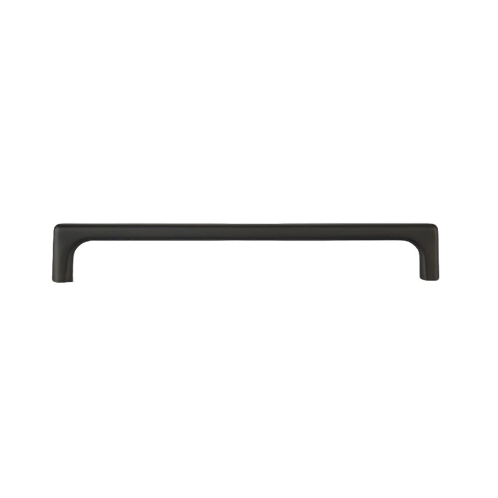Poignée de porte de placard noire 192 mm pour meuble et tiroir de cuisine