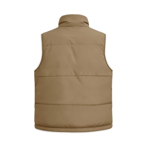 Womens Puffer Vest Fleece Sherpa Lined Stand Collar Zip Up Quilted Jackets - image 5