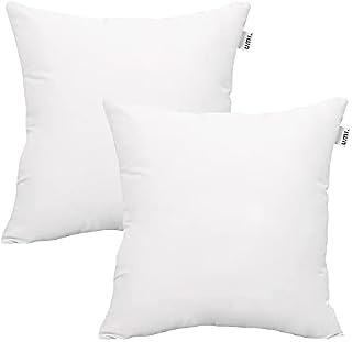 Amazon Brand - Umi 2 Pcs Pack Throw Pillow Inserts Hypoallergenic Square Form Sham Stuffer 40 x 40 cm