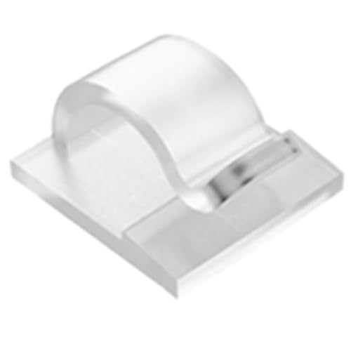 Hfourhnik Lichterhaken für Außenbereich, 30er-Pack mit 30 Wasserfesten Selbstklebenden Rückseiten, Transparenter Kunststoff, Metall, 100%