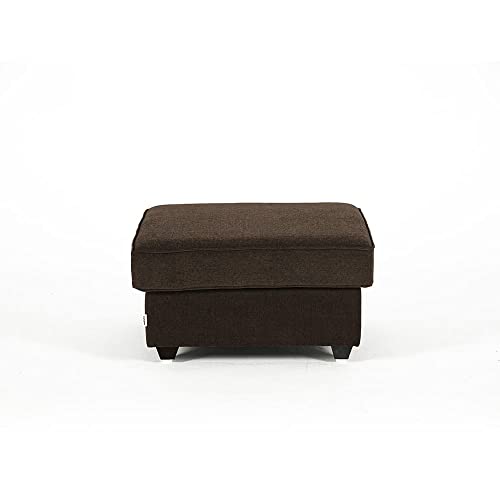 Image of Wakefit Napper Ottoman (Fabric, Dark Earth),Brown