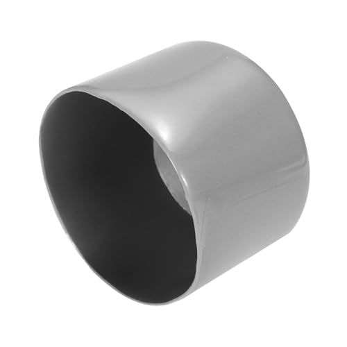 Image of uxcell 2pcs Rubber End Caps 55mm(2 3 /16 inch) ID Vinyl Round Tube Bolt Cap Cover Screw Thread Protectors Light Gray, 40mm Height