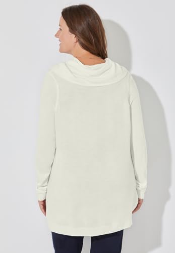 Catherines Women's Plus Size Cashmiracle Cowlneck Sweater2