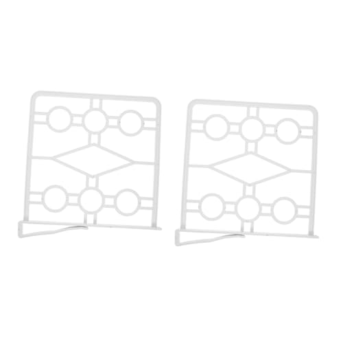 Happyyami 2pcs Multipurpose Wardrobe Dividers Plastic Shelf Organizers for Closet Storage Nail Design for Organization for Clothes Towels and