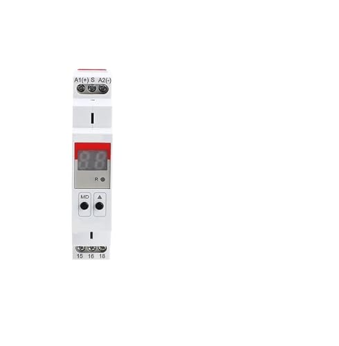 Relé temporizador digital programable de 16A con pantalla para control de iluminación 5
