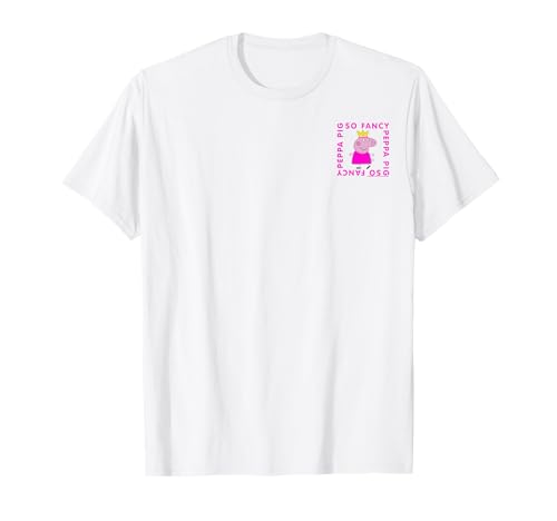 T-shirt Peppa Pig So Fancy haut imprimé style décontracté pour fillettes et garçons