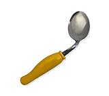 Rehabilitation Advantage Right Handed Child Bent Offset Spoon, Yellow