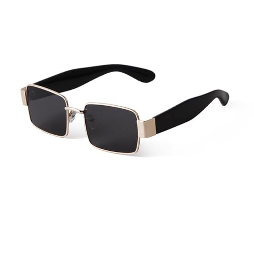 Lunettes de soleil rectangle punk MUTYNE grand cadre pour bloquer les reflets
