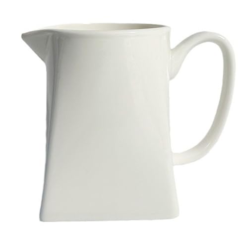 NAMOARLY Mini Jarra de Porcelana 230Ml para Leche y Aderezo Diseño Puntiagudo para Café y Té en Casa