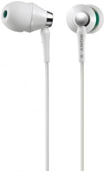 Sony MDR-EX76/WHI EX Style Headphones with Carrying Case (White)
