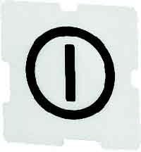 Eaton 092844 Einlegeschild, transparent, RESET
