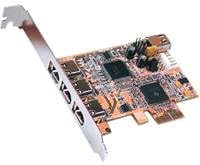 EX-16500E Controller PCI-Express x 1 3 x FireWire External + 1 x FireWire Internal 63 Devices