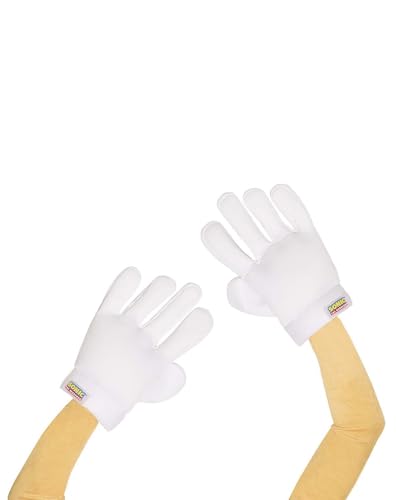 Spirit Halloween Kids Sonic The Hedgehog Gloves, Unisex Adult, Size Standard Multicolor