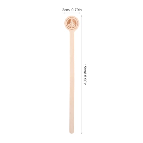Palitos de madera redondos y reutilizables para mezclar té de forma cómoda y limpia 3