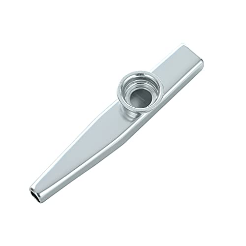 Instrumentos musicais Kazoo Silver Metal Um bom companheiro para guitarra, Ukulele, Violino, Piano T