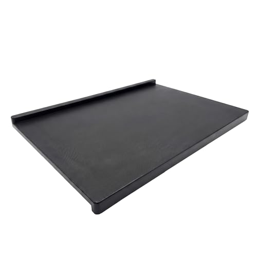 Tabla de Pastry de Plástico 23 x 14 Pulgadas - Para Pan, Masa, Pasta y Pasteles - Negra de Polipropileno de Alta Densidad (HDPP), Apta para Lavavajillas, Reversible con Ranura para Jugos, También Sirve como Tabla de Cortar miniatura 1