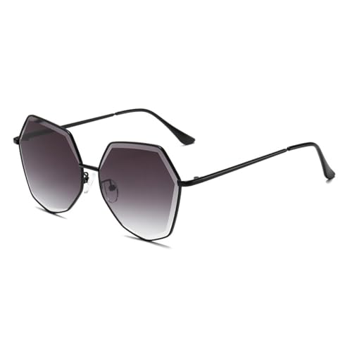 Lunettes de soleil polygonales de créateur japonais sans monture en alliage résistant