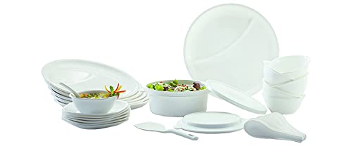 Signoraware Special Dinner Set, 28 Pieces, White, Plastic For Rs. 749 @ 58 %