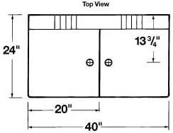 Mustee 26F Utilatwin Floor Mount Laundry Tub in White