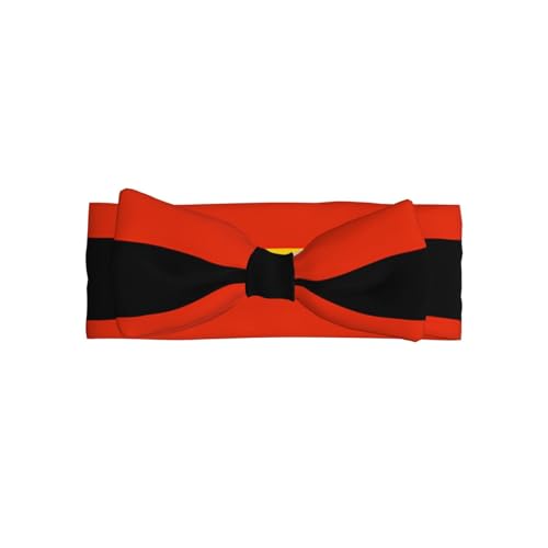 Flag of Zimbabwe Pattern Baby Bow Headband Super Stretchy Soft Bows Hair Accessories for Newborn Infants Toddlers Kids Girls