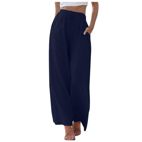 Pantalon large femme à cordon élastique : le confort absolu avec poches