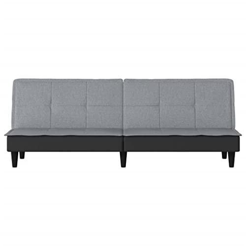 Sofá cama de tela gris ideal para salones y oficinas 5
